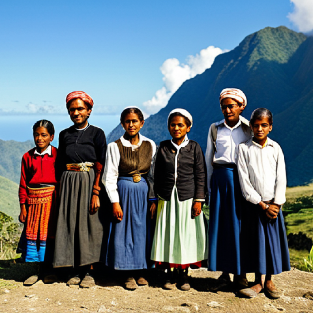 "A group of fully clothed East Timorese people, wearing modest traditional clothing, gathered in a mountainous landscape, symbolizing resistance against colonial rule, appropriate attire, safe for work, perfect anatomy, natural proportions, professional photography, documentary style, family-friendly."