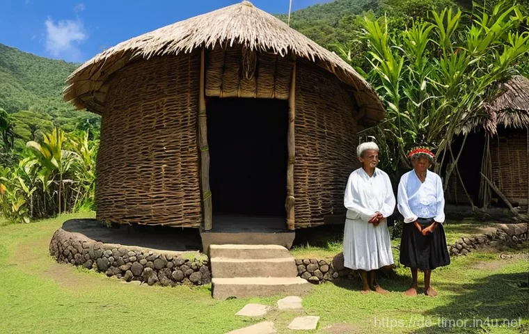 동티모르 종교 분포 - **Prompt 1: Catholic Community in East Timor**
    "A vibrant and heartwarming scene outside a large...