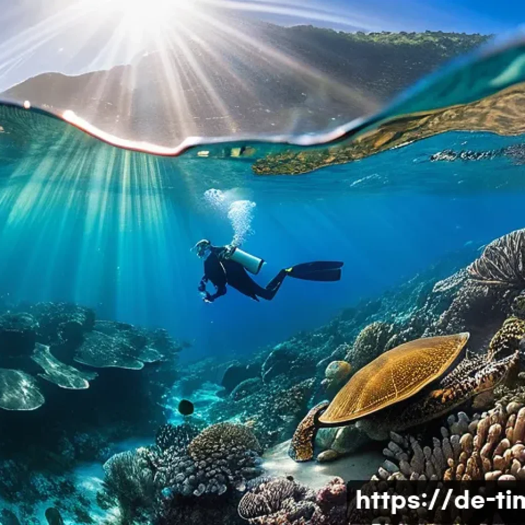 동티모르 야생 동물 - "An enchanting underwater scene off the coast of East Timor, featuring a spectacularly vibrant and h...